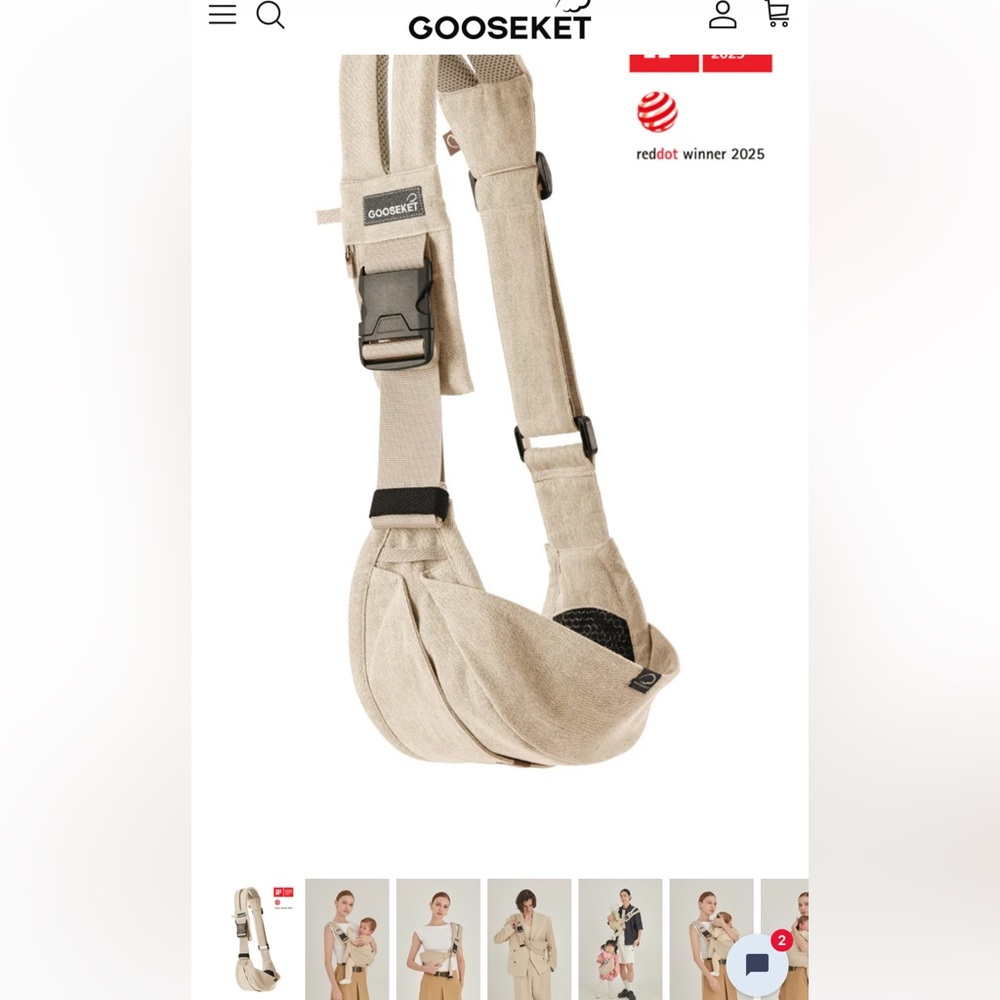Baby wearing sling